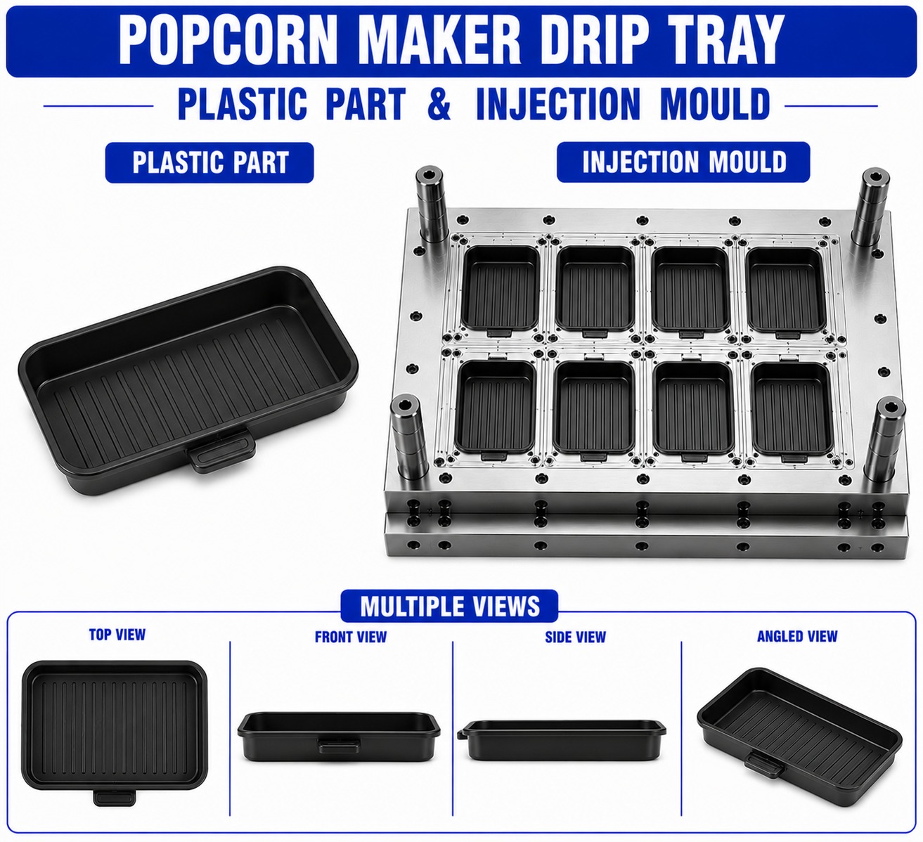 Popcorn Maker Plastic Drip Tray Mould and Moulding Service
